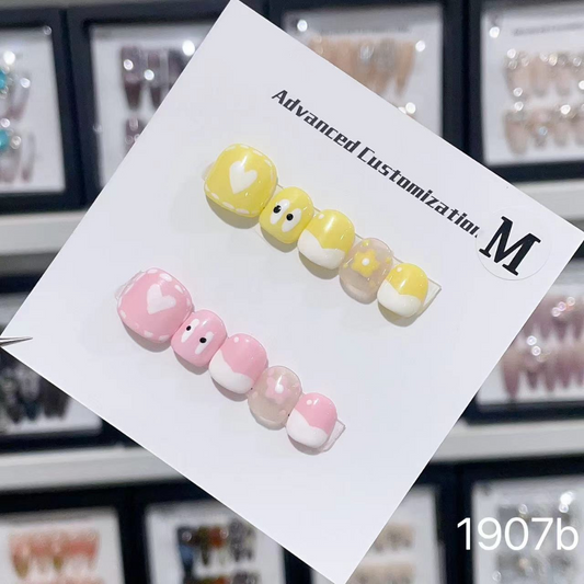 1907b Yellow and pink