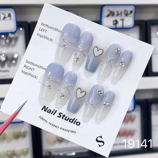 19141#Blue Shell Heart