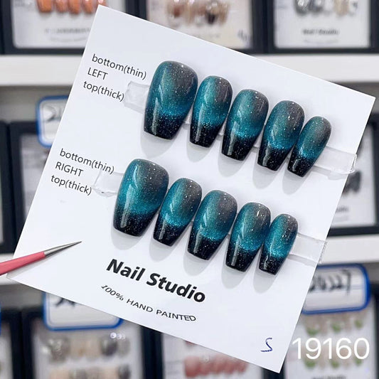 19160#Blue Cat¡¯s Eye Short T