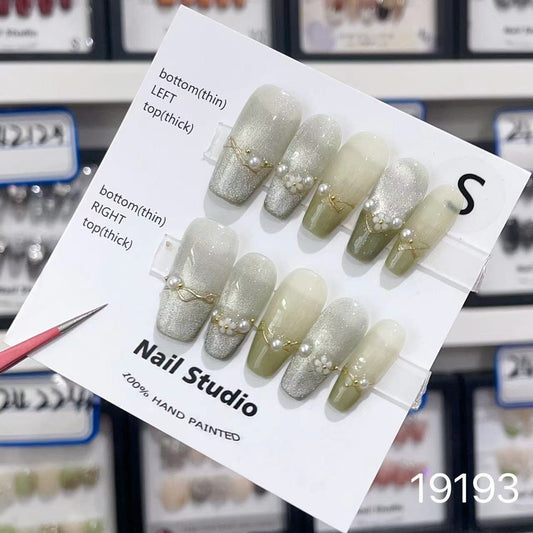 19193#Green cat¡¯s eye floret