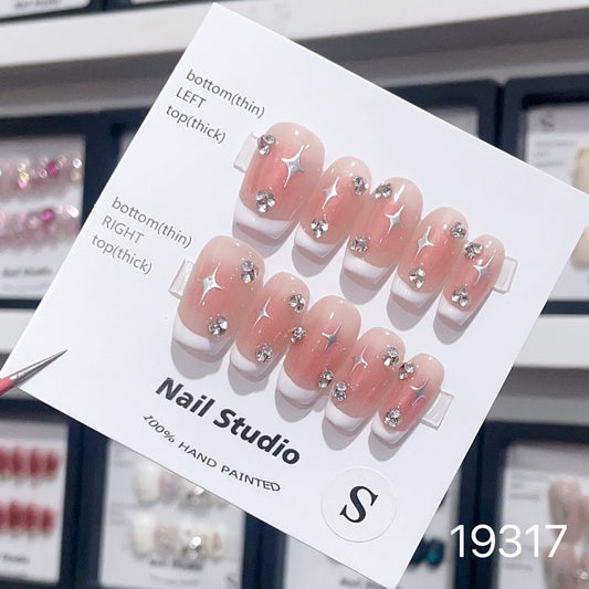 19317#Short Method Blush Mansard