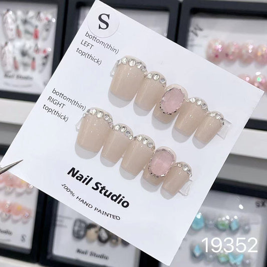 19352#Nude Pink Diamond Short T