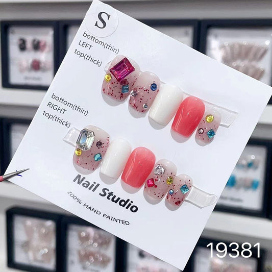 19381#Colored Stone Box