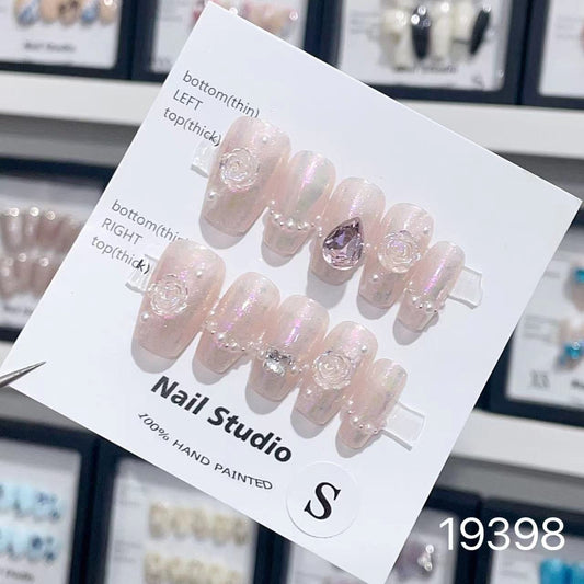 19398#Water Drop Camellia Short T