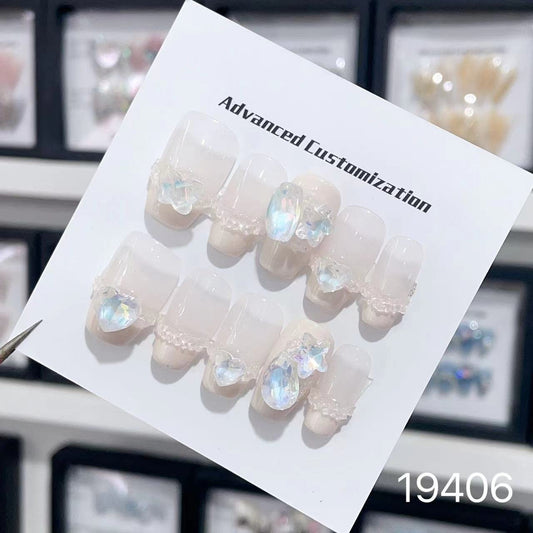 19406#French Butterfly Heart Short T