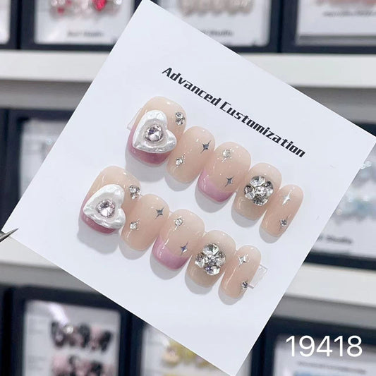 19418#Baroque Heart Diamonds