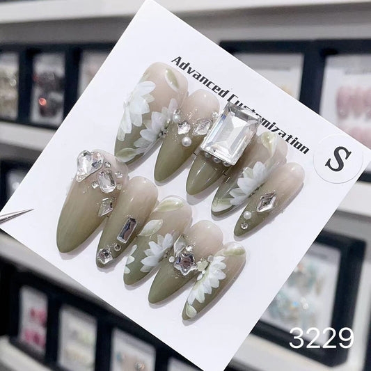 3229#Green Dust Flower Dawn