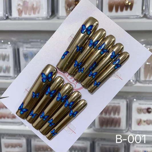 B-001 Blue Butterfly Golden Dream