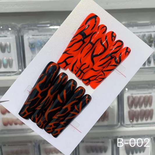 B-002 Black and Red Flame